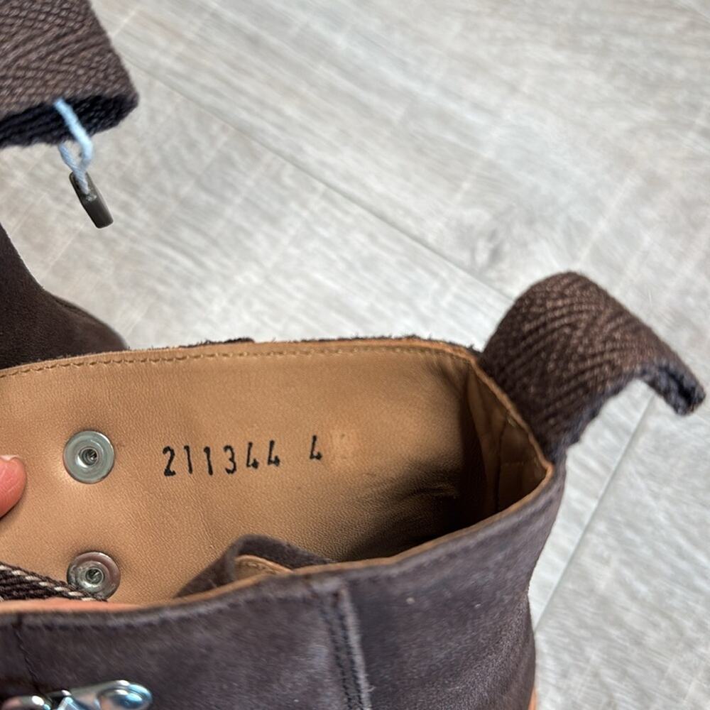 NIB GRENSON Women’s Brown Suede Leather Lace Up Nanette Hiker Boots - Picture 10 of 11